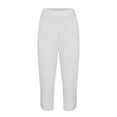 thumbnail image 5 of LYXSSBYX Plus Size Leggings for Women Clearance Fashion Women Plus Size Solid Hollow Elastic Waist Casual Leggings Capris Pants, 5 of 7