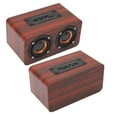 thumbnail image 4 of Altavoz Bluetooth de madera sintética altavoz inalámbrico vintage estéreo de 90 Hz-20 KHz para teléfono para tableta, 4 of 8