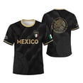 thumbnail image 3 of WAYUTE Men's Mexico Soccer Graphic T-Shirt Short Sleeve Athletic Crew Neck Tee with Patriotic Color Details Sporty Casual Top for Game Days, 3 of 3