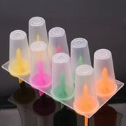 Yesbay 8Pcs Ice Cream Lolly Maker Form DIY Pop Mould Frozen Popsicle Yogurt Molds Tools