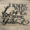 thumbnail image 5 of RealSteel: "I Know What Love Is" Wall Art – Meaningful Metal Home Décor Gift (20"/TS), 5 of 12