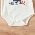 thumbnail image 5 of KAUOD My First 4th of July Baby Girls Outfits Bbay Independence Day Sleeveless Romper Shorts Headband 3pcs Clothes Set, 5 of 7