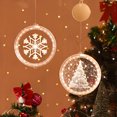 thumbnail image 1 of Luces decorativas LED JAMW 2pacs copos de nieve y árboles de Navidad Sencillez, 1 of 4