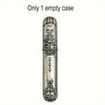 thumbnail image 1 of HLONK 1pc Vintage Embossed Alloy Needle Case With 12/24pcs Side Threading Blind Needles Set  Sewing Needle Storage Container  Elegant Craftsmanship, 1 of 7