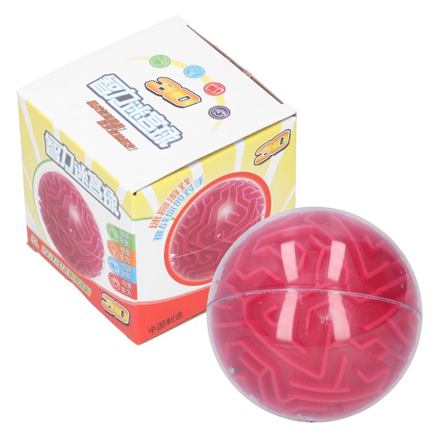 Maze Ball Toy, Odorless Non- Lightweight Maze Toy, For Children Kids Green,Orange,Red