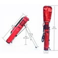 thumbnail image 3 of A99 Sac de Transport Golf C4 Range Sunday Pencil avec Housse Supérieure Amovible et Support (Lignure Rouge/gris), 3 of 13