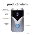 thumbnail image 2 of Generic Smart Wi-Fi Video Doorbell with Alexa Integration, 1080P HD Resolution, No Battery Included, Wireless Remote Monitoring, Easy Installation, Gray Finish (Tutorial+Alexa), 2 of 6