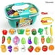 thumbnail image 4 of Play Play Kit de alimentos con cesta de comestibles Verduras de frutas Cocina Pretend Toy Toddlers Navidad Regalos de Acción de Gracias Suministros Suministros 30 piezas sidaley FN001085-02, 4 of 6