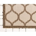 thumbnail image 6 of Unique Loom Outdoor Trellis Collection Area Rug - Moroccan (2' 2" x 6' 1" Runner Beige and Brown/Beige), 6 of 7