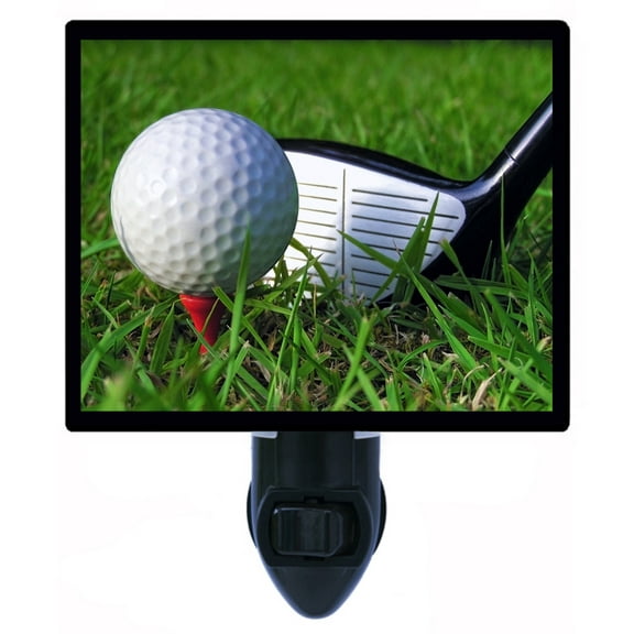 Night Light - Golf. | Golf Theme, Includes Free Switchable Insert, 4W Bulb, E12 Base