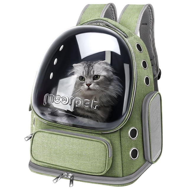 Mochila para gatos YUNLINLI, transpirable, para mascotas de hasta 9 kg