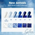 thumbnail image 4 of Gellen Blue Gel Nail Polish, 6 Colors Glitter Royal Blue Dark Blue Pearlescent Shell White Nail Gel Polish Set, Soak Off UV Gel for DIY Nail Art Gifts for Women, 10ml/0.33oz, 4 of 9