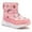 Pink D, variant on GUBARUN Boys Girls Toddler Snow Boots Waterproof Slip Resistant Outdoor Kids Winter Shoes