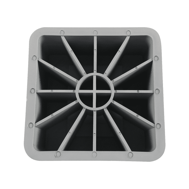 Bloc de Nivellement Robuste pour VR, Bloc de Nivellement pour Cric, Bloc de Support de Balance pour Boîte de Cric pour VR, Véhicule Récréatif, Remorques de Voyage, 1 * Bloc de Nivellement pour Cric, Gris