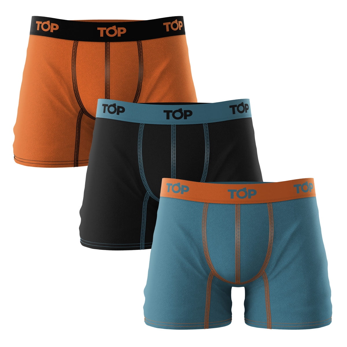 Bóxer Medio Algodón Pack 3 C20 Top Talla Xl