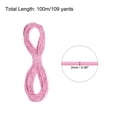 thumbnail image 2 of Uxcell Elastic Cord Heavy Stretch String Rope for Crafting DIY Sewing Hook Straps Camping Tie Down Strap Light Pink 2mm x 100m, 2 of 5