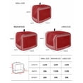 thumbnail image 2 of Red Retro Greek Key Toaster Cover 4 Slice, Large Kitchen Appliance Covers, Geometric Greece Ancient Rustic Toaster Oven Cover with Loop, Bread Machine Cover Polyester Dust Cover Protection, 2 of 4