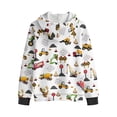 thumbnail image 2 of Chririnla Fuzzy Zip Up Jacket for Girls and Teens - Fuzzy Hoodies for boys Trendy Fall Hooded Sweatshirt for Outdoor and Gym, 2 of 7