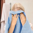 thumbnail image 5 of PiccoCasa 6 Pack Soft & Absorbent Hand Towels 100% Cotton 13 x 29 Inch for Bathroom Light Blue, 5 of 7
