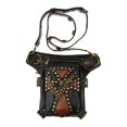 thumbnail image 4 of Bolso De Hombro Bandolera Cuero PU Soledad Steampunk Con Remaches Con Cadena Retro Unisex, 4 of 10
