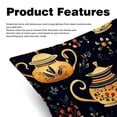 thumbnail image 2 of Arabic teapot Covers - Set of 2 Throw Pillow Covers with Unique Patterns for Living Room Decor - Available in 16x16, 18x18, and 20x20 Inches Throw Pillows for All Occasions, 2 of 6