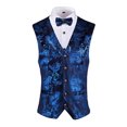 thumbnail image 1 of Chaleco Steampunk dorado para hombre, talla Asiática sin mangas, chaleco Delgado, azul, rojo, plateado, 1 of 5