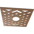thumbnail image 2 of Ekena Millwork 16"OD x 4 1/8"ID x 3/8"T Chevron Wood Fretwork Pierced Ceiling Medallion, Walnut, 2 of 16