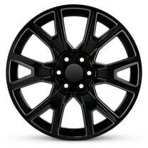 For 1999-2022 Chevrolet Silverado 1500 22 Inch Polished Black Rim - OE Direct Replacement - Road Ready Car Wheel