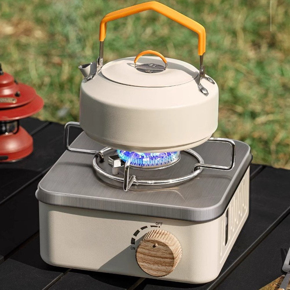 Vjnyvs Stainless Steel Portable Camping Stove Outdoor Camping Card Gas Stove Compact Portable Gas Stove Field Stove Hot Pot Stove