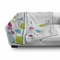 thumbnail image 3 of Floral Soft Flannel Fleece Throw Blanket, Chamomiles Daisy Flowers Spring Florets Blossoms Buds Leaves Nature Summer Design, Cozy Plush for Indoor and Outdoor Use, 70" x 90", Multicolor, by Ambesonne, 3 of 6