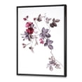 thumbnail image 3 of Designart 'Purple Wildflowers On White II' Traditional Framed Canvas Wall Art Print, 3 of 5
