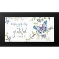 thumbnail image 2 of Nan 18x11 Black Modern Framed Museum Art Print Titled - Begin Each Day, 2 of 5