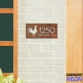 thumbnail image 3 of Handmadetneonsign Rooster House Number Metal Rusty, Farm Home Number Rusty, House Address Wall Decor 043978, 3 of 5