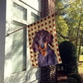 thumbnail image 2 of Dachshund Fall Leaves Portrait Flag Canvas House Size, 2 of 2