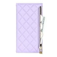 thumbnail image 5 of ELEHOLD for iPhone 13 Pro Wallet Case,Card Slot Zipper Purse Adjustable Crossbody Strap Stand Function PU Leather Shockproof Wallet Case, purple, 5 of 6