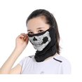 thumbnail image 5 of Conjunto de 2 piezas de bufanda de calavera de seda de leche a prueba de polvo y protector solar multifuncional, 5 of 5