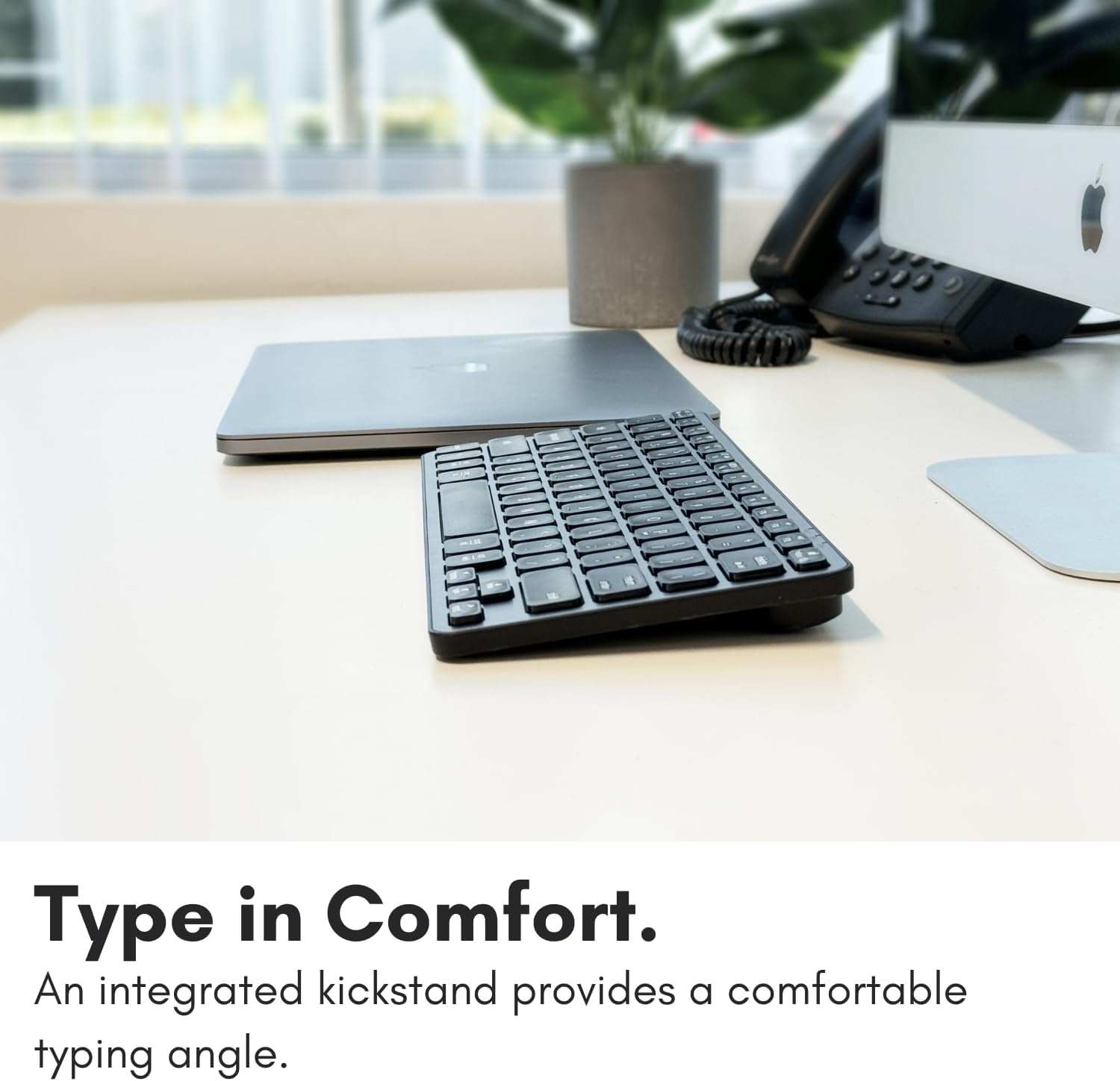 Macally Wireless Bluetooth Keyboard for Mac - Premium Multi Device Connectivity - Compatible Apple Keyboard for MacBook Pro/Air, iMac, Mac mini, iPad, Laptop, and PC