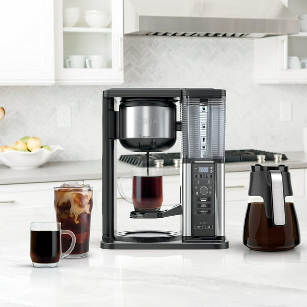Ninja 10 Cup Cold Brew Coffee Maker, Hot & Iced, Stainless, Glass