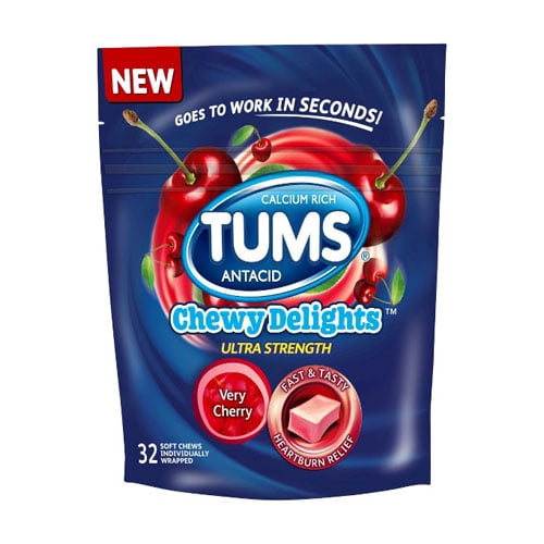 Tums Chewy Delights VERY CHERRY 32 Soft Chews ( 3 Pack - View #9