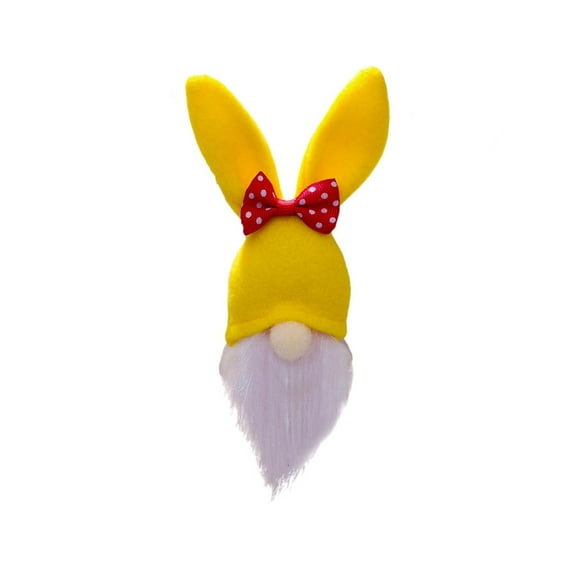 JeashCHAT Easter Gnomes Decorations,Plush Easter Bunny Handmade Swedish Elf Stuffed Doll Rabbit Gifts Cute Easter Faceless Dwarf Bunny Household Ornaments, Home Decor