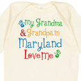 thumbnail image 4 of Inktastic Maryland Grandma Grandpa Love Me Boys or Girls Long Sleeve Baby Bodysuit, 4 of 5