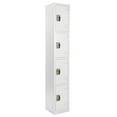 thumbnail image 2 of AdirOffice Steel Storage Locker, 4 Compartment, 12 X 12 X 72, White, 2 of 8