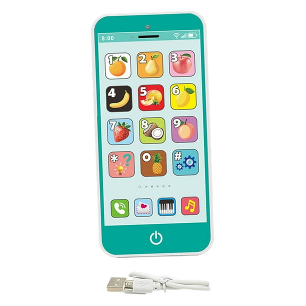 Modelo de teléfono infantil, juguete educativo para , juguete de rol para bebés y niños a partir de 4 años, regalo de cumpleaños.