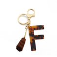 thumbnail image 1 of Letter Key Chains Leopard Print Accessories for Women and Girls Gold Initial, 1 of 2