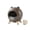 Brown, variant on Hamster Hideout, Tiny House Hideout and Habitat, Space Elf Hiding Nest, Durable Hamster Bed with Round Thick Plush Pads, for Mice, Gerbils,Hamsters to Play, Sleep and Rest.