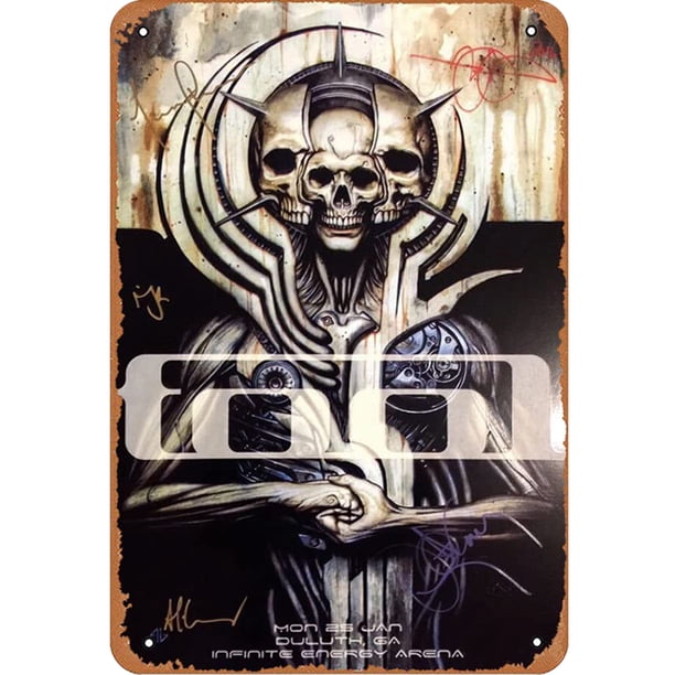 Placa de Metal Vintage de hierro, banda de herramientas, pintura Rectangular, Arte de la pared Decoración, 20x30cm