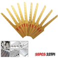 thumbnail image 3 of 10Pcs 32-tooth Pneumatic Saw Blades Air Tool Gold For Wood Fiberglass Plastic Sheet Metals Cutting Reciprocating Saw Blades, 3 of 5