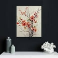 thumbnail image 5 of COMIO  Pink Peach Blossom Beautiful Flower Canvas Wall Art Contemporary Simple Life Canvas Painting Pictures for Home Bedroom Decor for Living Room Bathroom Decor, 5 of 5