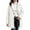 White, variant on XRoczxe Women's Long Sherpa Coat, Open Front Fuzzy Fleece Jacket with Lapel Collar, Soft Warm Winter Teddy Outerwear for Casual Daily Wear & Layering