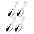 thumbnail image 1 of EeaseCA 4pcs Stainless Steel Mini Tea Spoon Short Handle Children Tableware Flatware Spoon for Home (Silver), 1 of 8